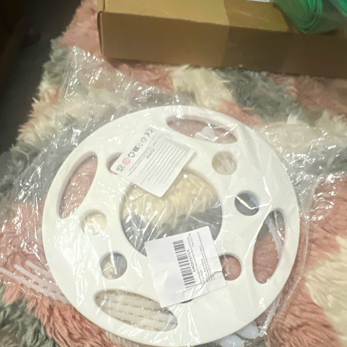 White plastic cable - cable, spool