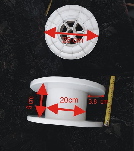 Large plastic cable reel - plastic,