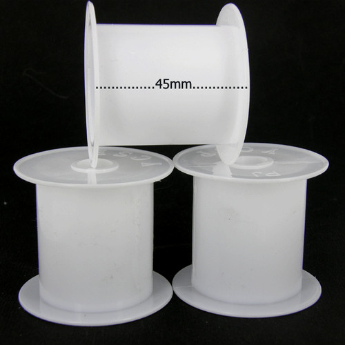 Empty small plastic bobbins - small,