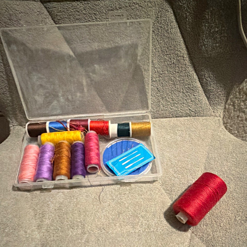 Multicolour polyester sewing - polyester,