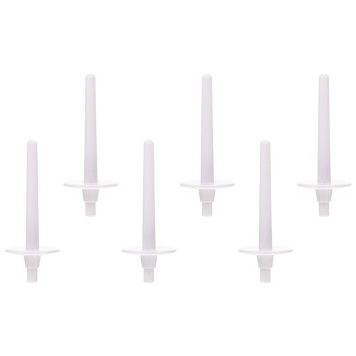 Compact white plastic bobbin - white,
