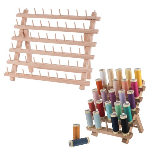 Wooden spool holder - holder, thread
