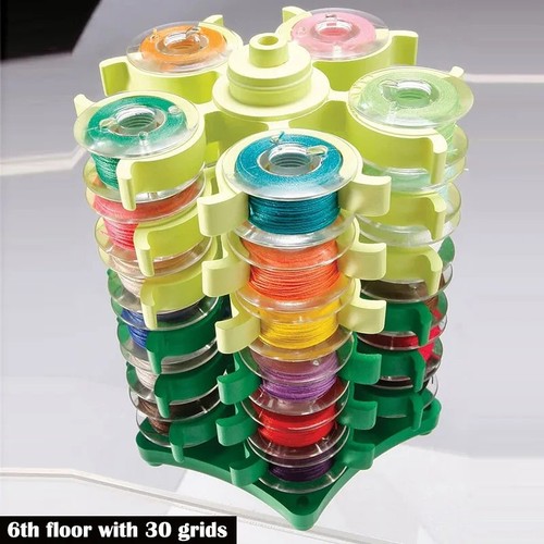 Sewing bobbins tower - bobbins,