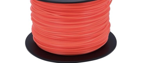 Orange plastic trimmer - orange, line
