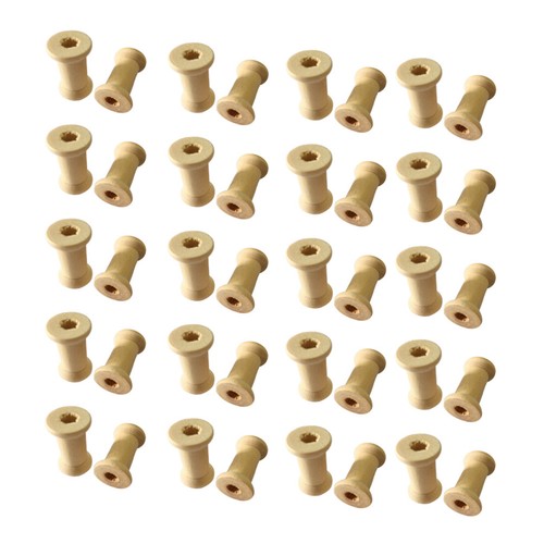 Craft wooden spools beige - craft,