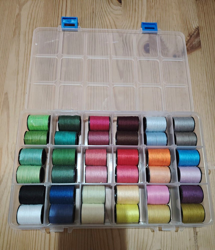 Multicolour polyester sewing - polyester,